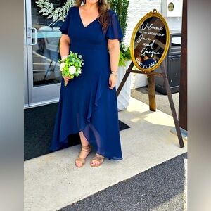 Navy blue formal dress